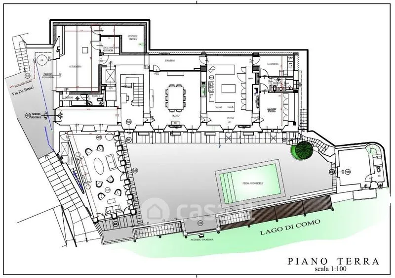 Plan - Lakefront Villa with Private Marina in Torno