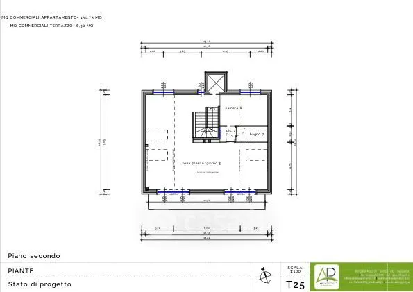 Plan - Mansard Apartment with South Terrace in Sappada