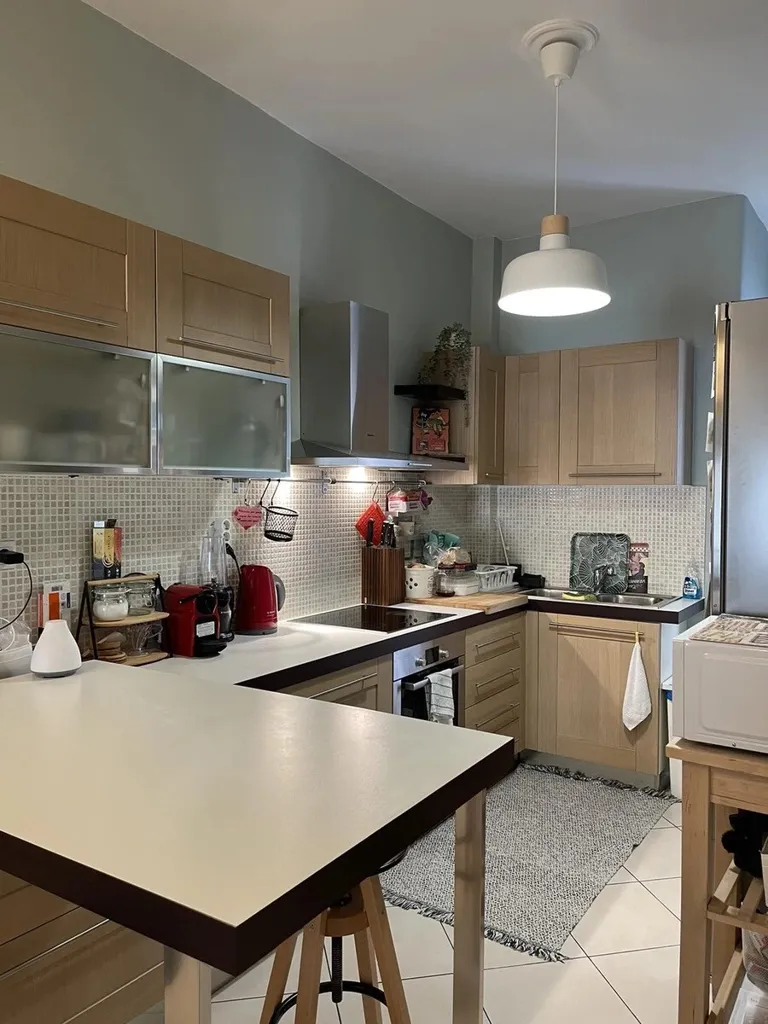 Cuisine - Flat with Panoramic View in Piraeus