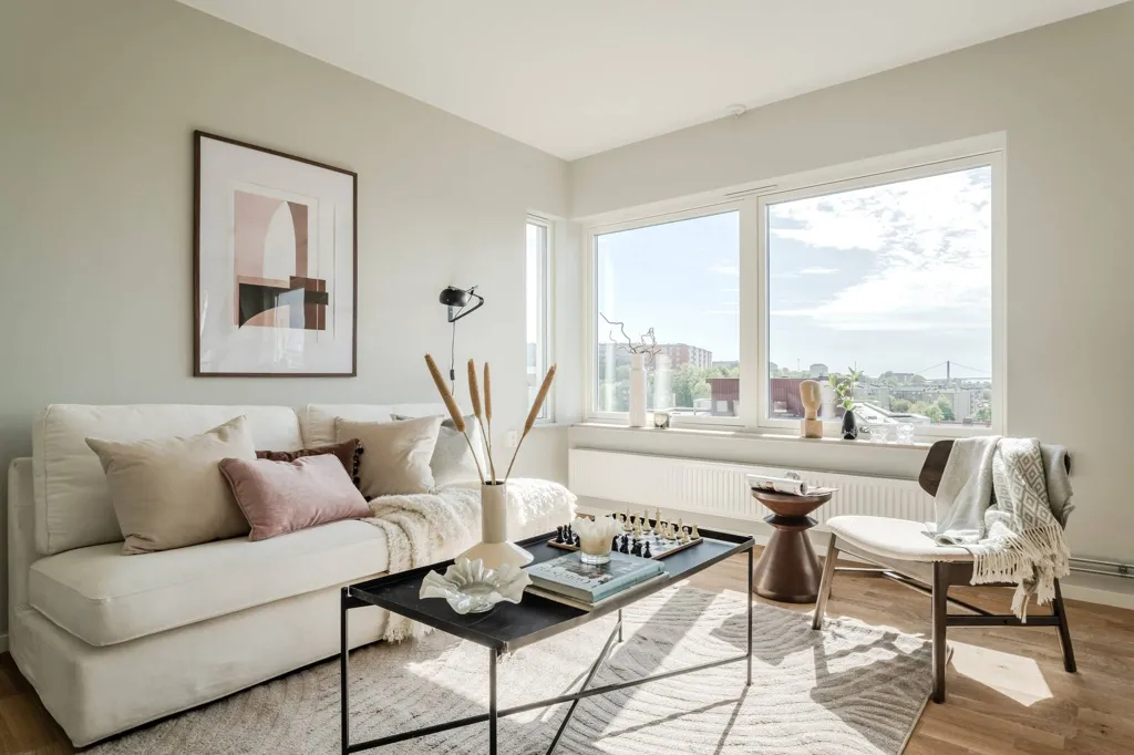 Soggiorno - Modern Flat with West-Facing Balcony in Majorna