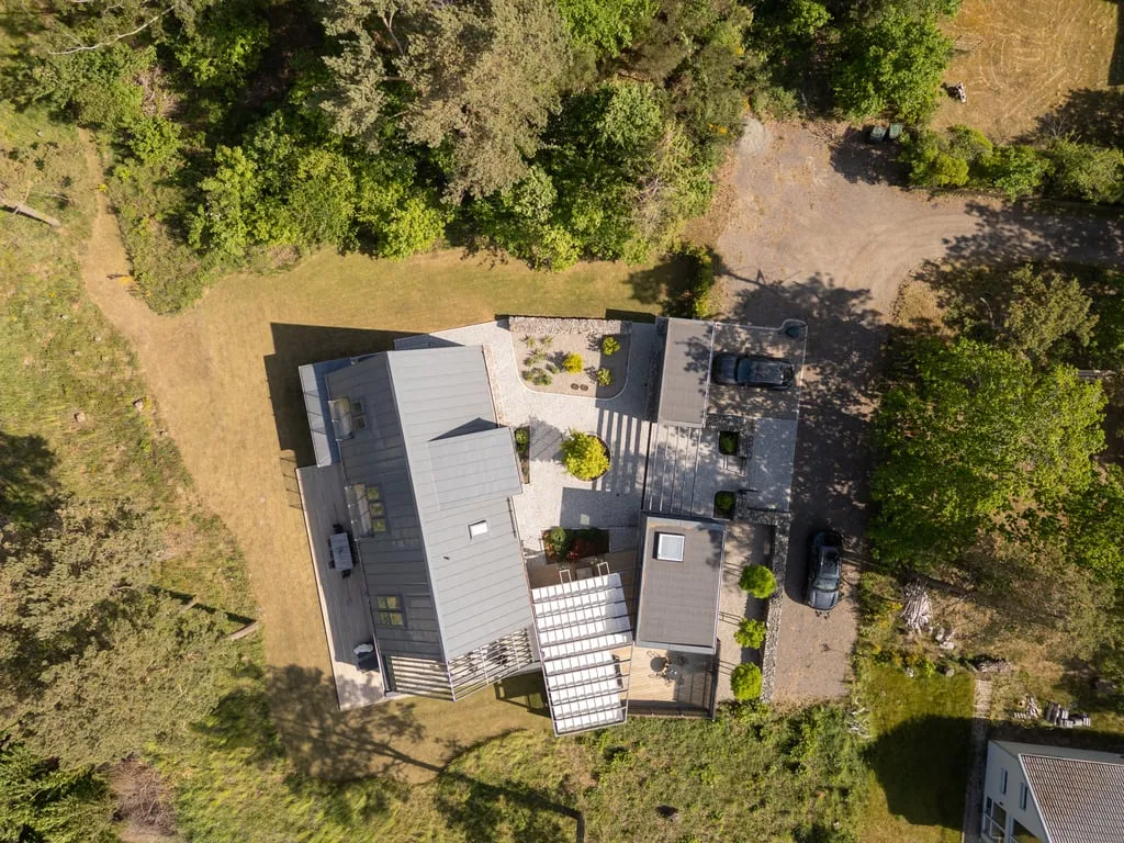 Vista aerea - Architectural Villa with Sea View in Vik