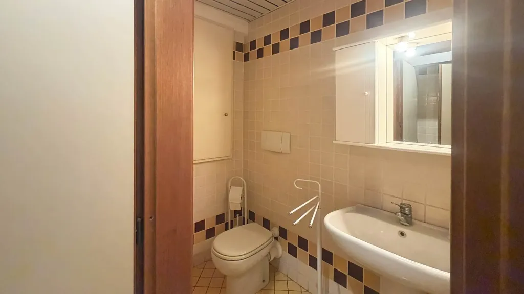Bathrooms - Historic Apartment with Tower View in Siena