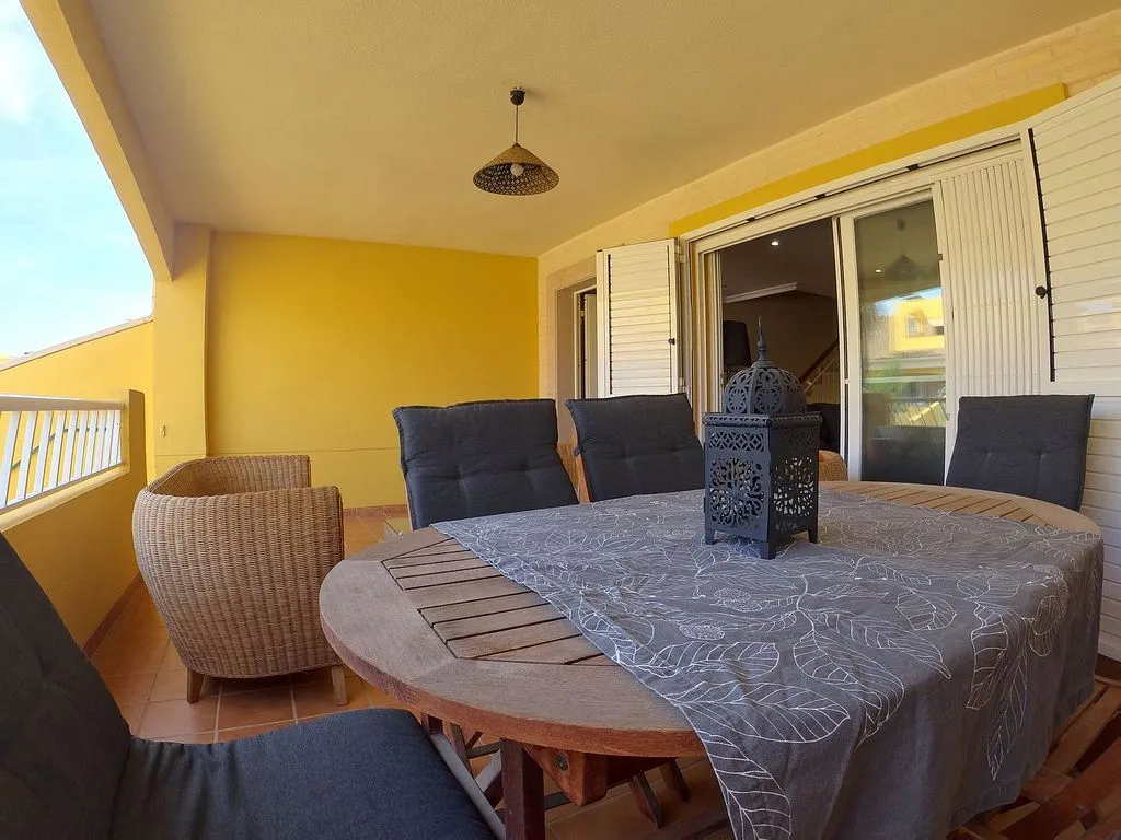 Terrasse - Semi-detached House with Pool in Almardà