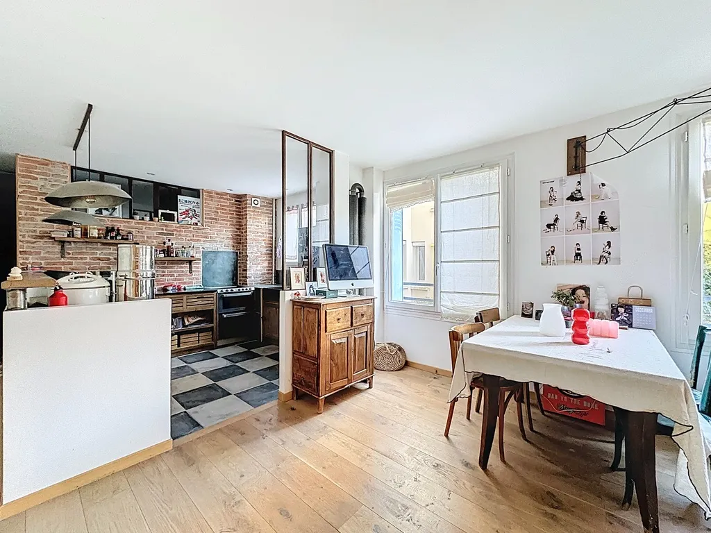 Cucina - Loft-Style Flat with Private Garden in Vanves