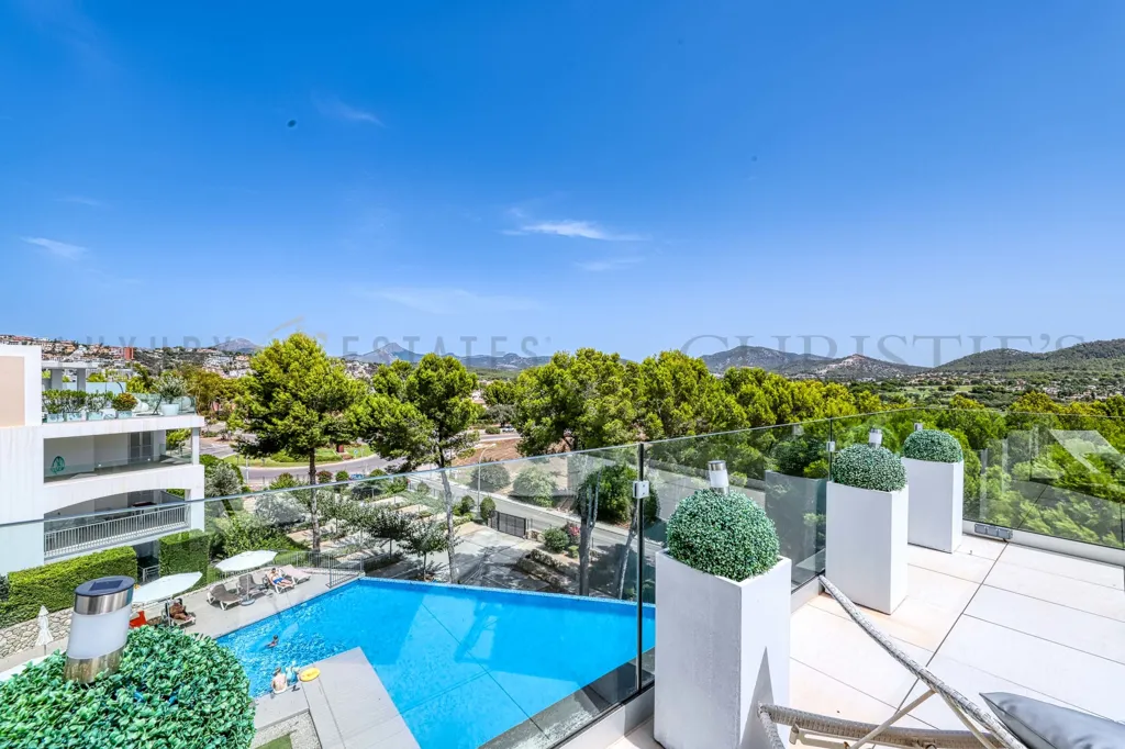 Piscine - Contemporary Penthouse with Pool View in Santa Ponsa