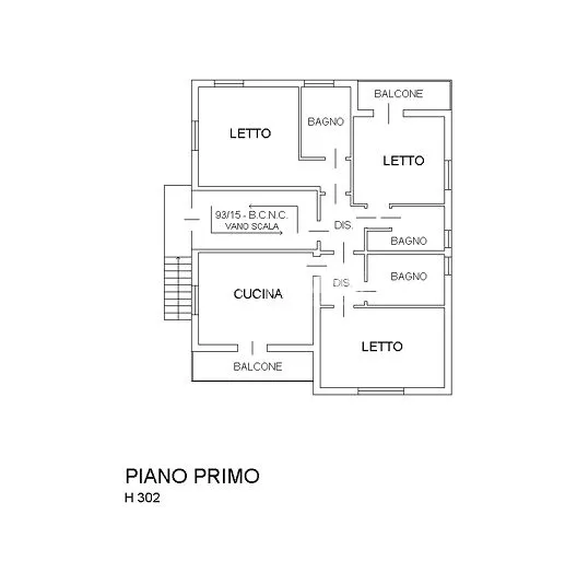 Plan - Terraced Villa with Private Garden in Modena