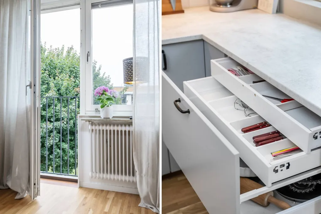 Cucina - Renovated Flat with Balcony in Norrköping