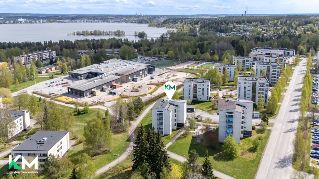 Vue aérienne - One-Bedroom Flat with Sauna in Jalkaranta