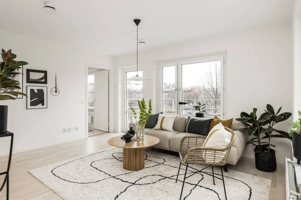 Séjour - Apartment with Modern Amenities in Linköping