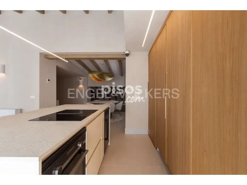 Köök - Renovated Penthouse with Terraza in La Seu
