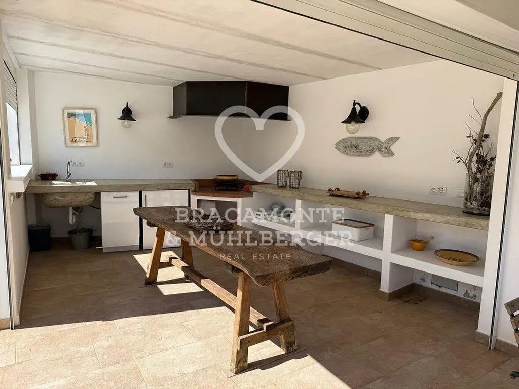 Köök - Chalet with Pool and Terrace in San Carlos