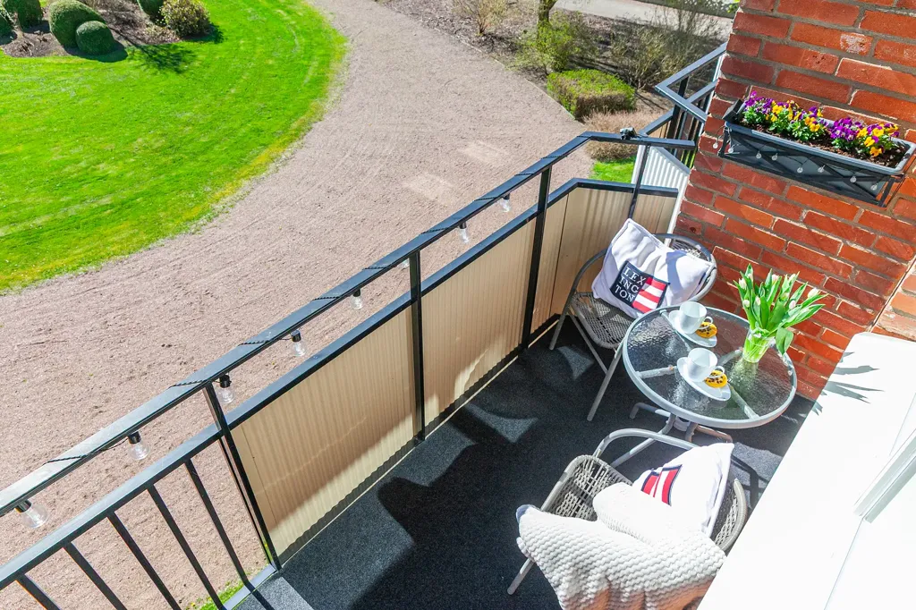 Balcon - Renovated Two-Bedroom Flat with Balcony in Bjuv