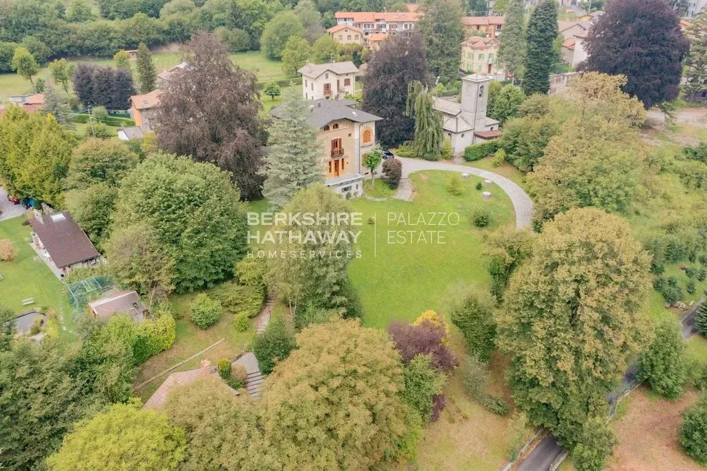 Vue aérienne - Liberty-Style Villa with Park in Valle Intelvi