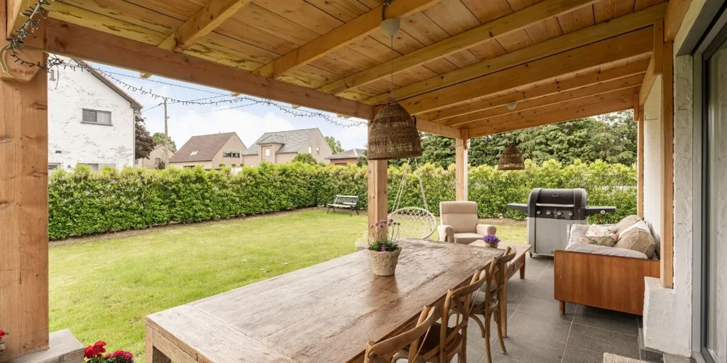 Terrasse - Maison Charmante avec Jardin à Herk-de-Stad