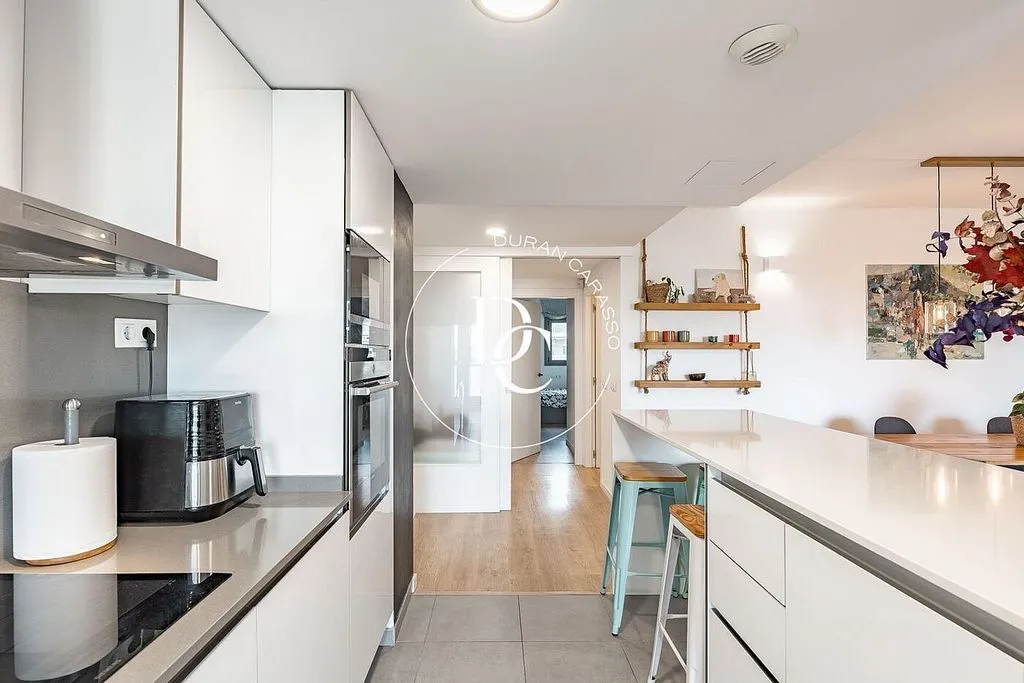 Köök - Apartment with Pool and Terrace in Vallpineda