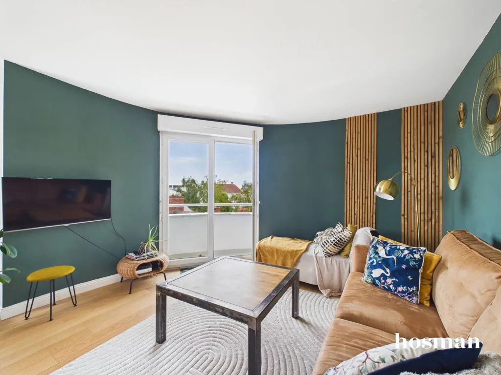 Living Room - T3 Apartment with Balcony in Rezé