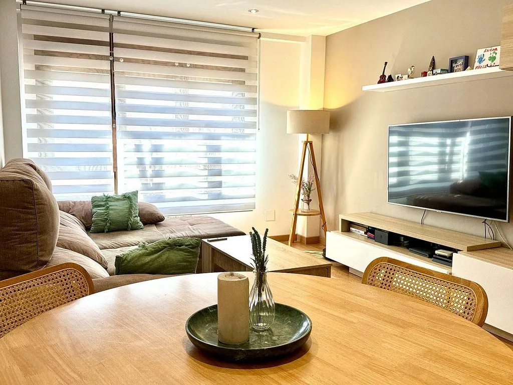 Séjour - Modernised Flat with Lift in La Arena, Gijón