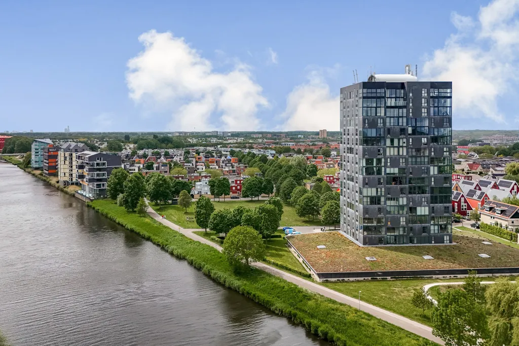 Vue aérienne - Modern Maisonnette with Panoramic View in Almere