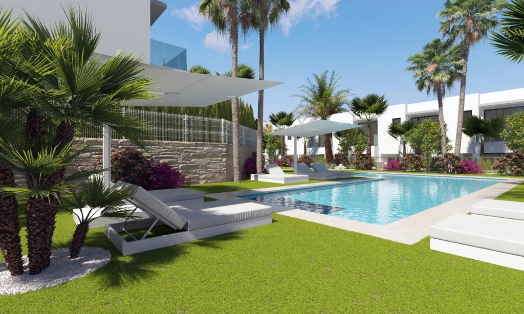 Pool - New Build Semi-Detached Villa with Pool in Finestrat