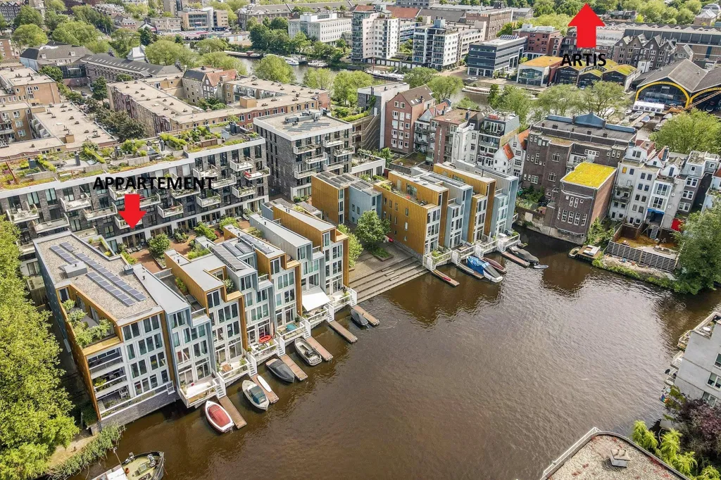 Vue aérienne - Maisonette with Garden in Amsterdam