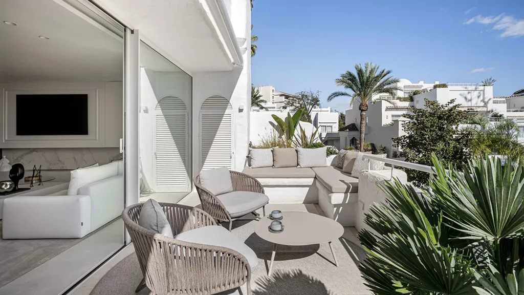 Terrace - Duplex Penthouse with Sea View in Marbella