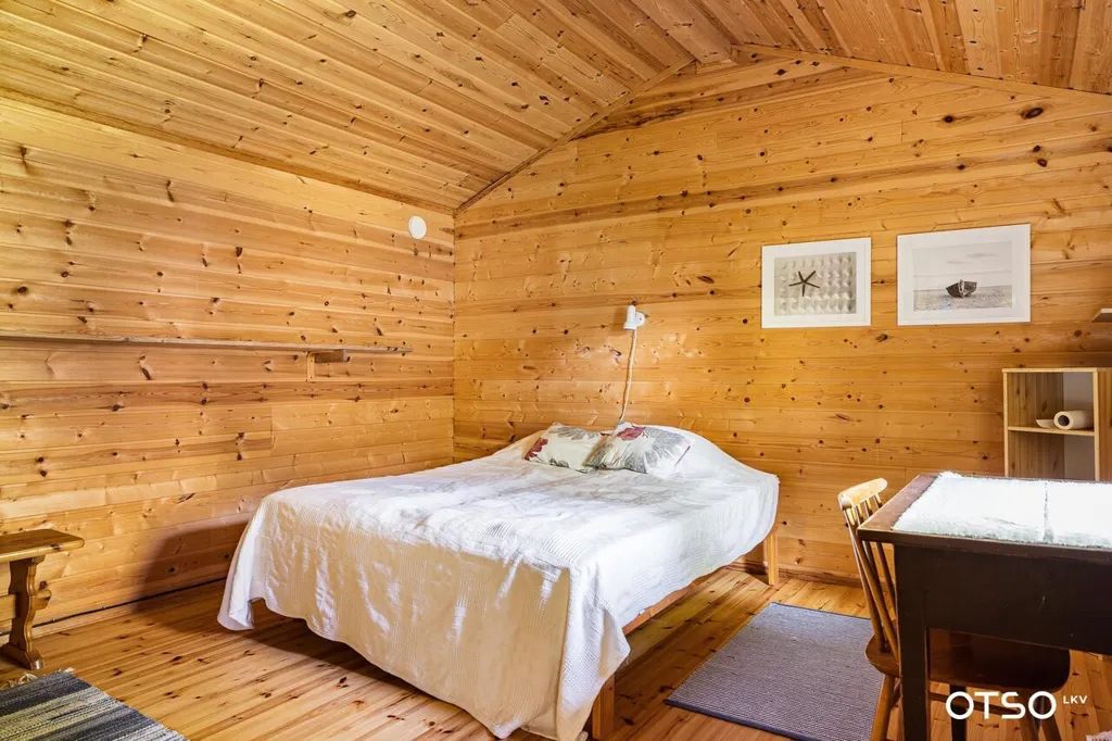 Bedrooms - Winter Cottage with Sauna on Hästikari Island