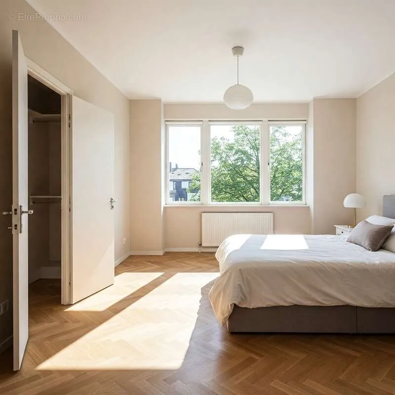 Bedrooms - New 2-Bedroom Apartment with Balcony in Chelles