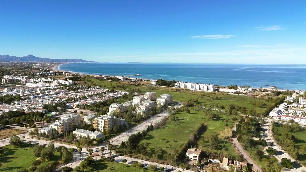Vue aérienne - New-Build Apartment with Pool in Dénia