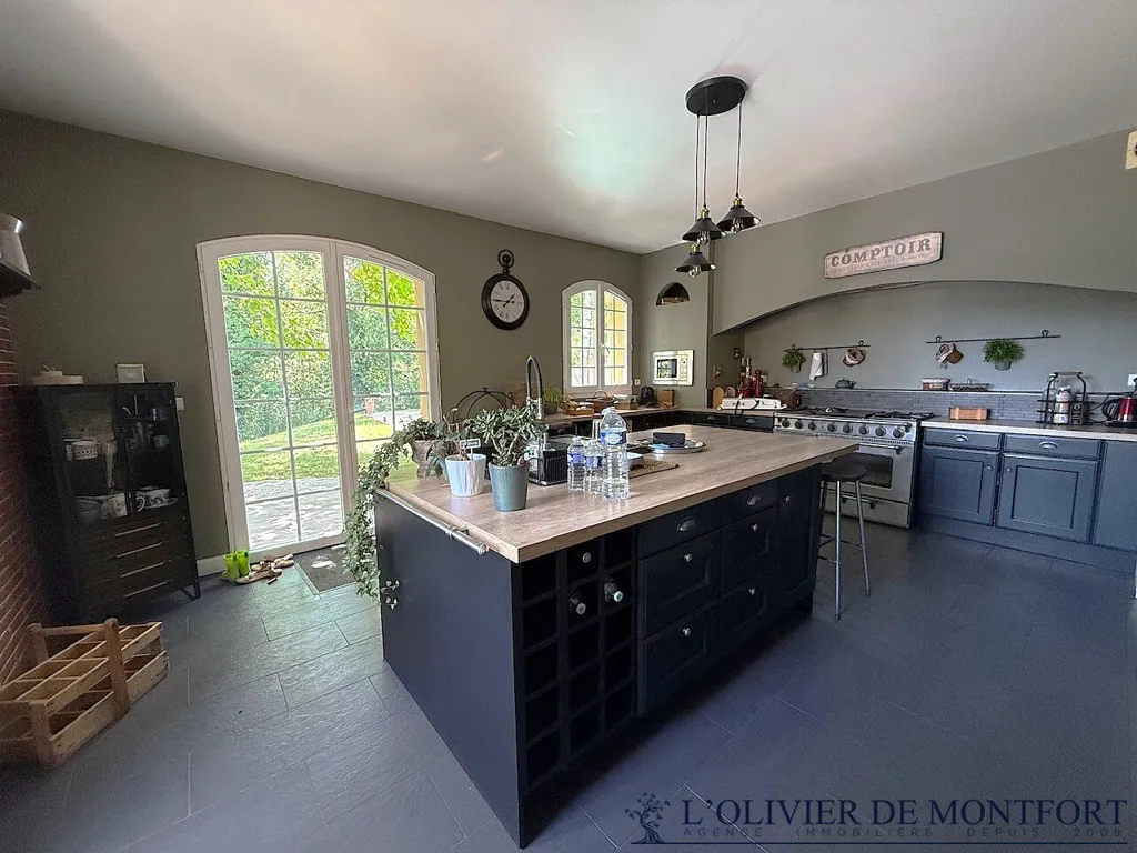 Cucina - Architect's House with Pool in Montfort L'Amaury