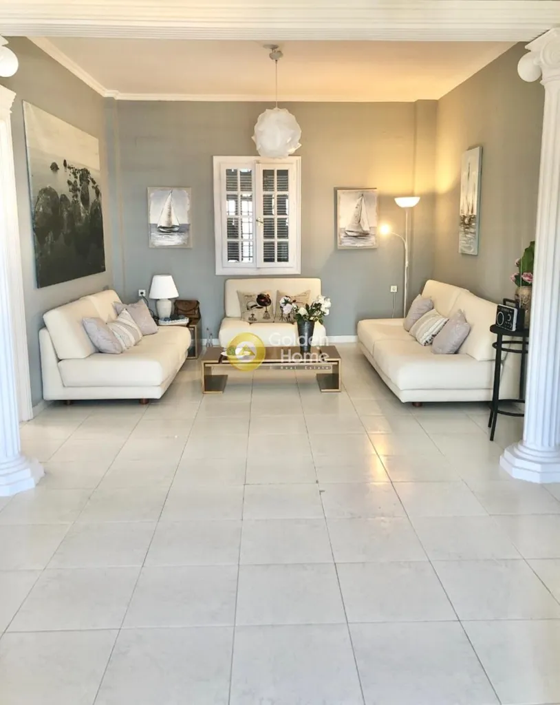Living Room - Sea View Apartment in Hermoupolis, Syros