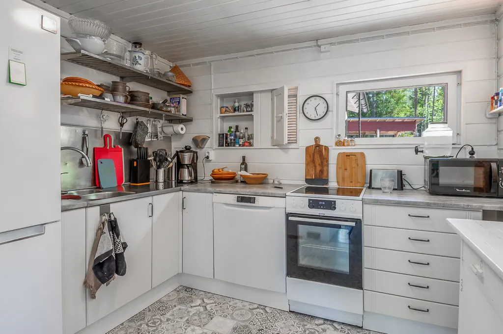 Kitchen - Cottage with Sauna in Österhankmo