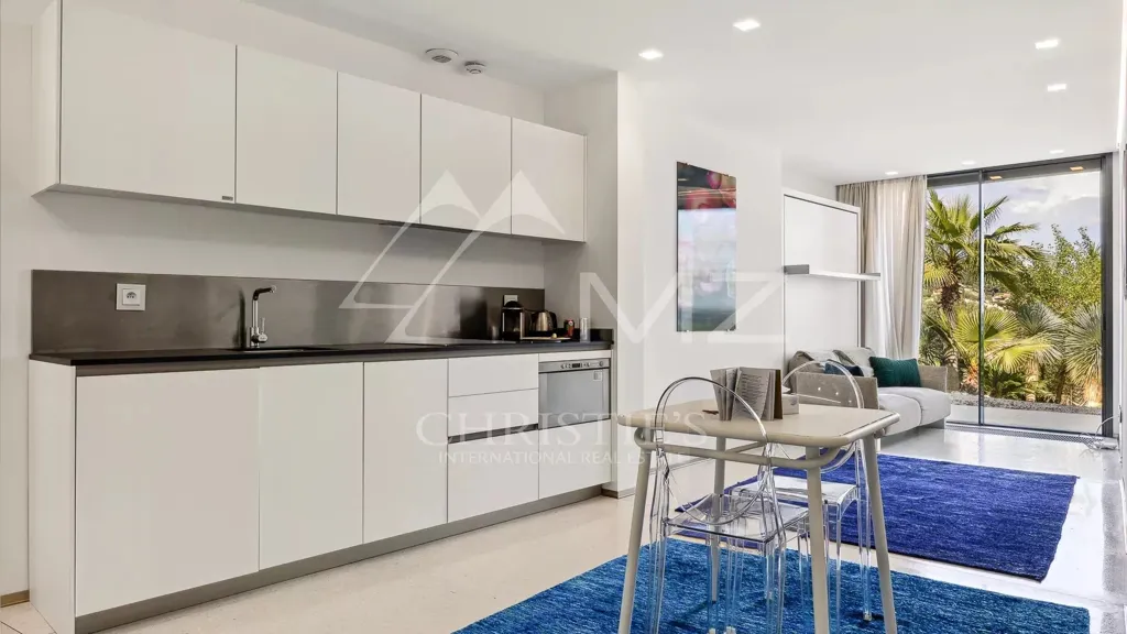 Cuisine - Villa Moderne avec Vue Mer près de Monaco