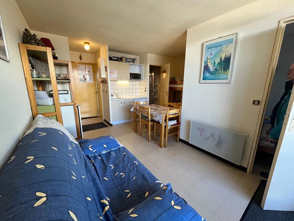 Séjour - Appartement T2 avec Terrasse à Réallon