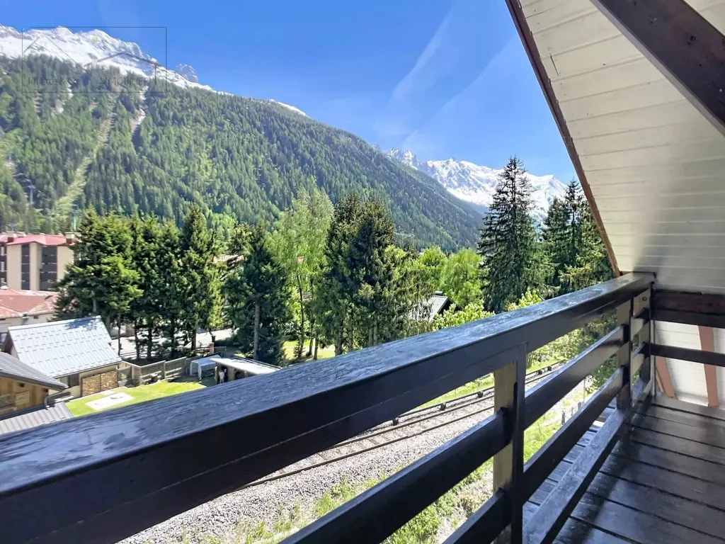 Balcon - Chalet de 9 Chambres avec Vue Montagne à Chamonix