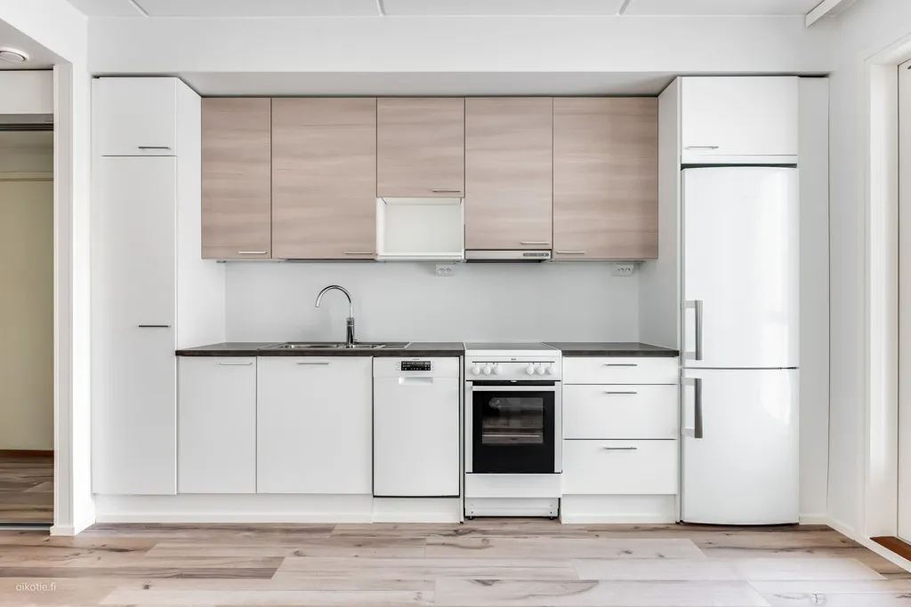 Cucina - Modern Flat with Balcony in Oulu City Centre