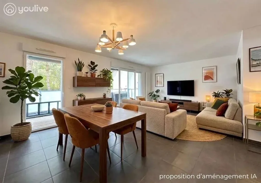 Séjour - Appartement T3 avec Terrasse Sud à La Baule