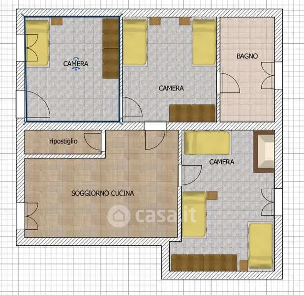 Plan - Terraced Villa with Private Parking in Luni