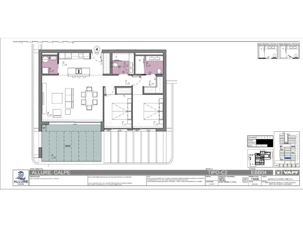 Plan - Luxury Flat with Pool in Calpe