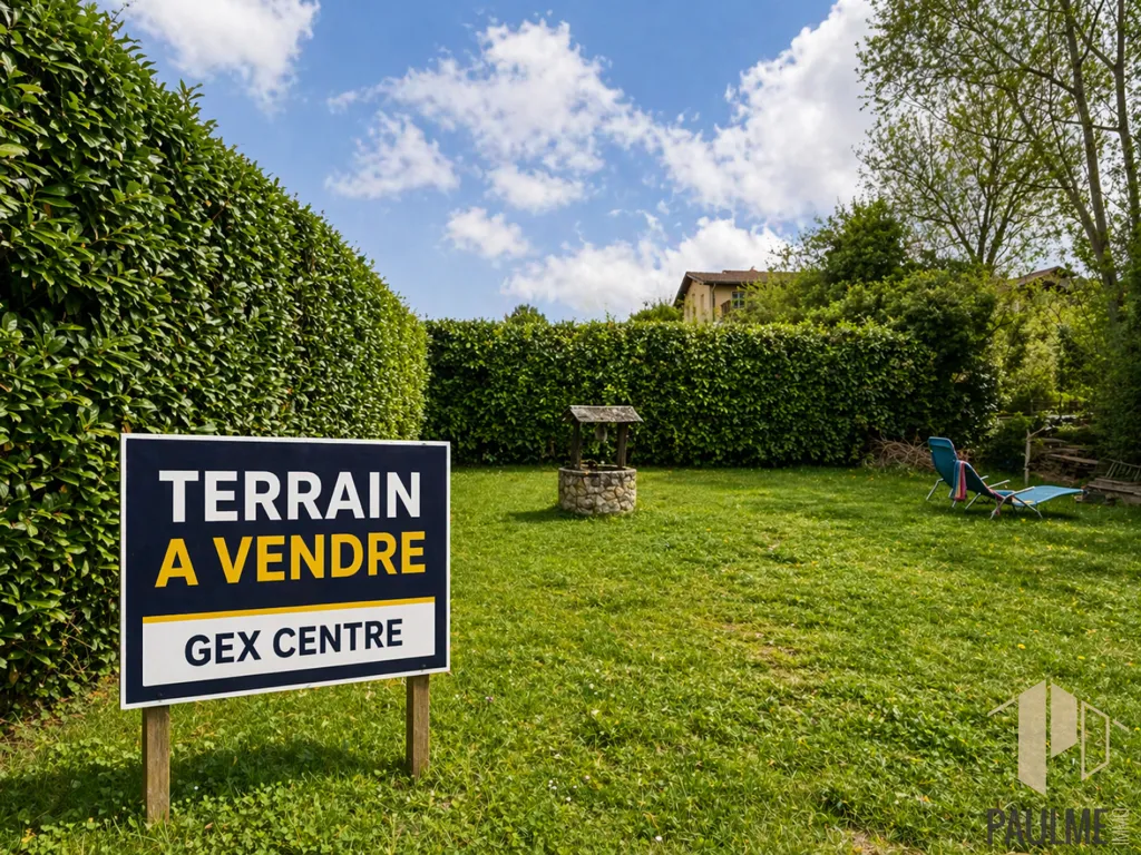 Jardin - Terrain Constructible en Centre-ville de Gex