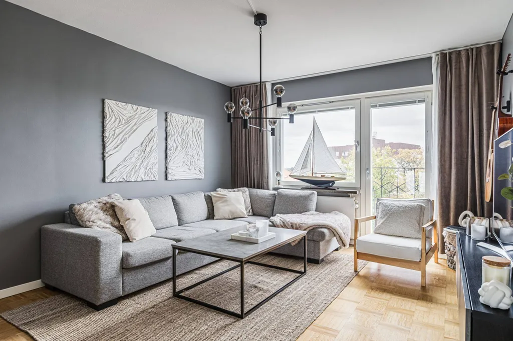 Séjour - Bright 2-Bedroom Apartment with Balcony in Linköping