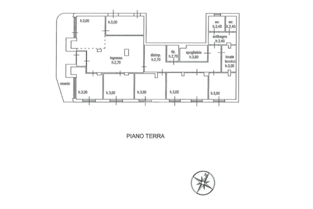 Plan - Directional/Sanitary Space in Carrara Centre