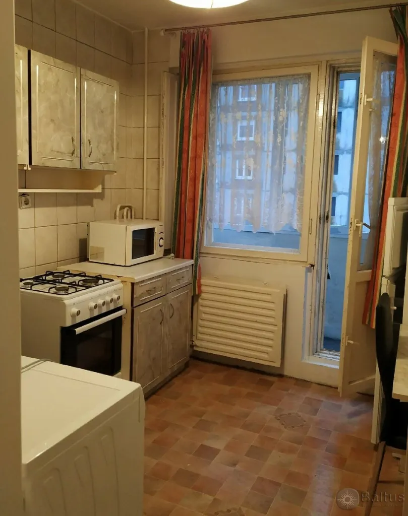 Kitchen - One-Bedroom Flat with Glazed Balcony in Klaipėda