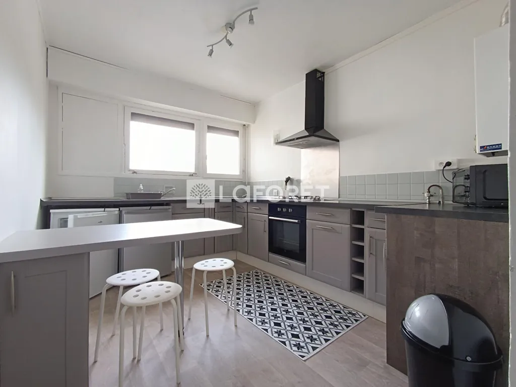 Cuisine - Appartement Meublé avec Balcon à Pessac