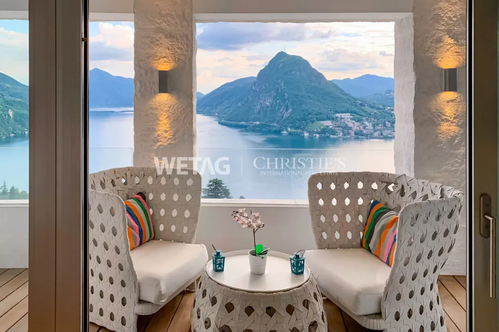 Terrace - Duplex Penthouse with Lake Views in Lugano-Aldesago