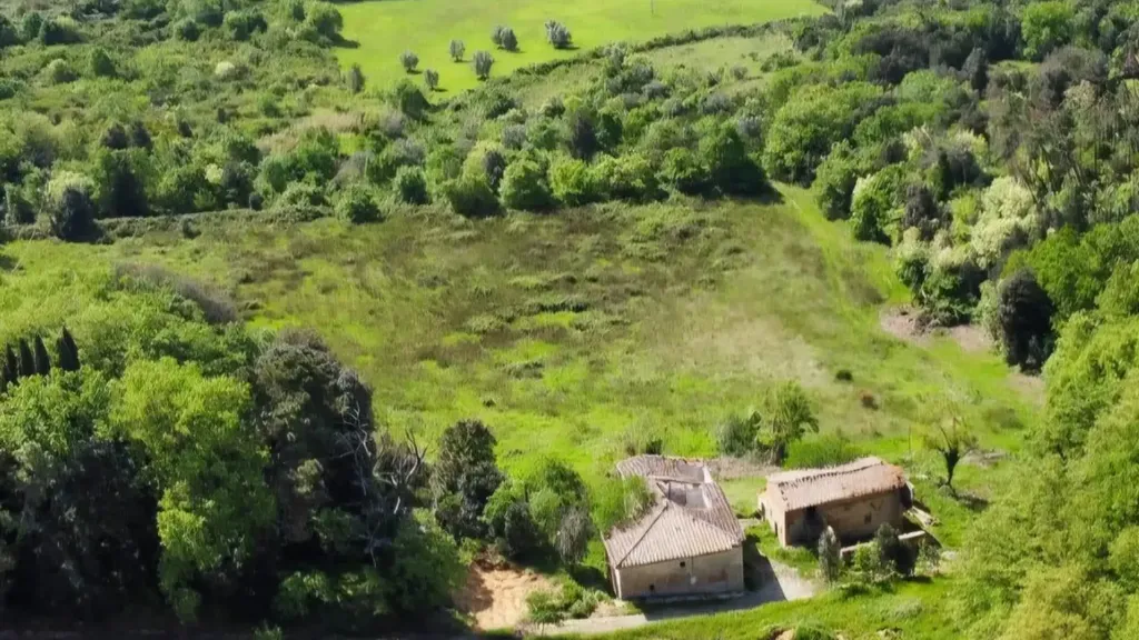 Vista aerea - Rustic Casale with Views near Gambassi Terme