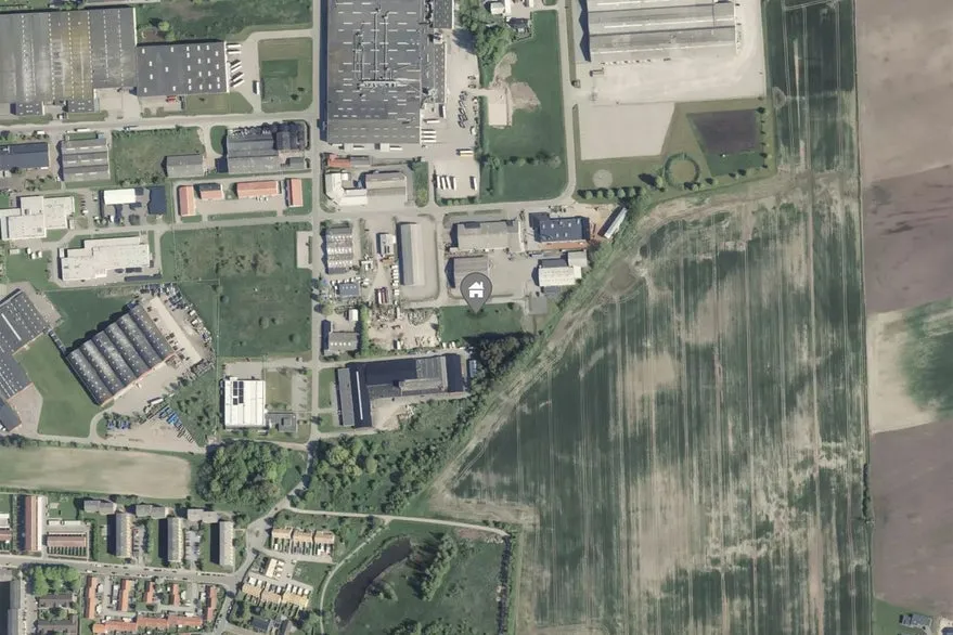 Õhuvaade - Industrial Plot in Randers