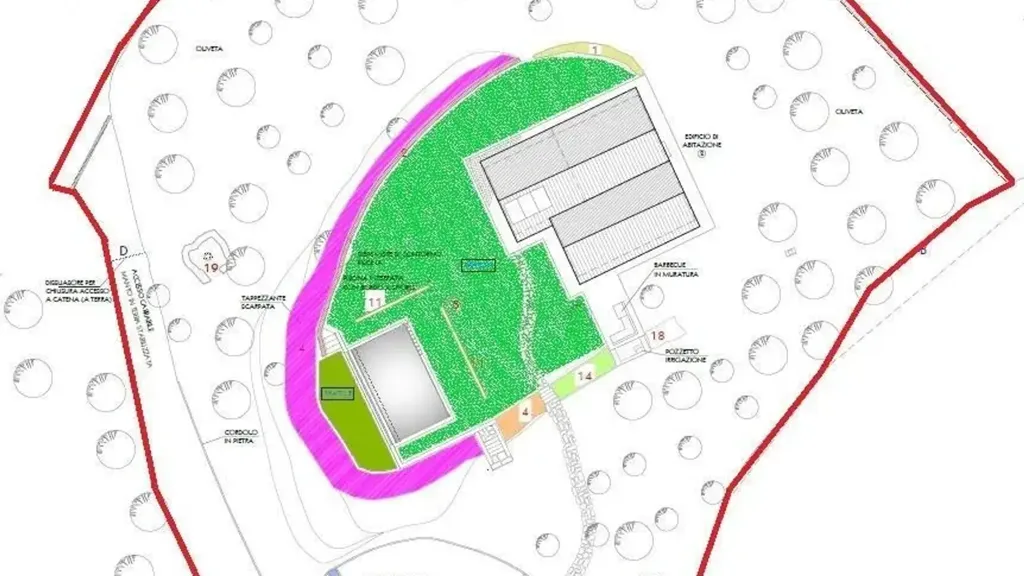 Floor Plan - Cascina with Pool in Vinci