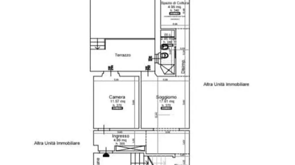 Plan - Spacious Apartment with Terrace in Florence