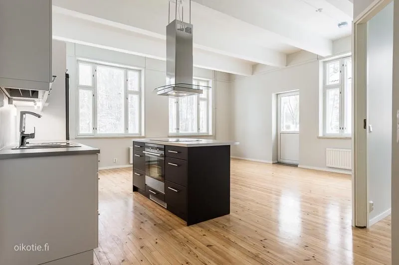 Köök - Apartment with Balcony and Sauna in Heinola