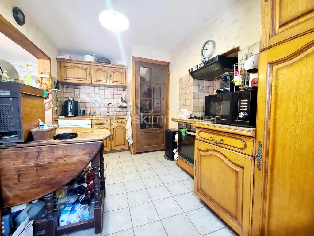 Kitchen - Charming 1890 House with Terrace in Grigny